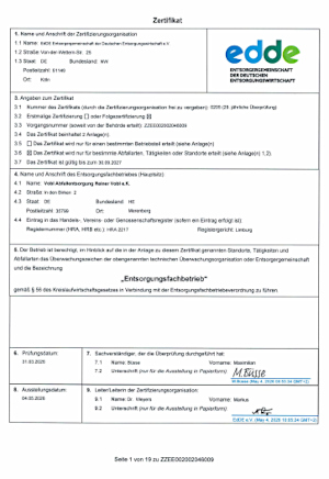 Zertifikat